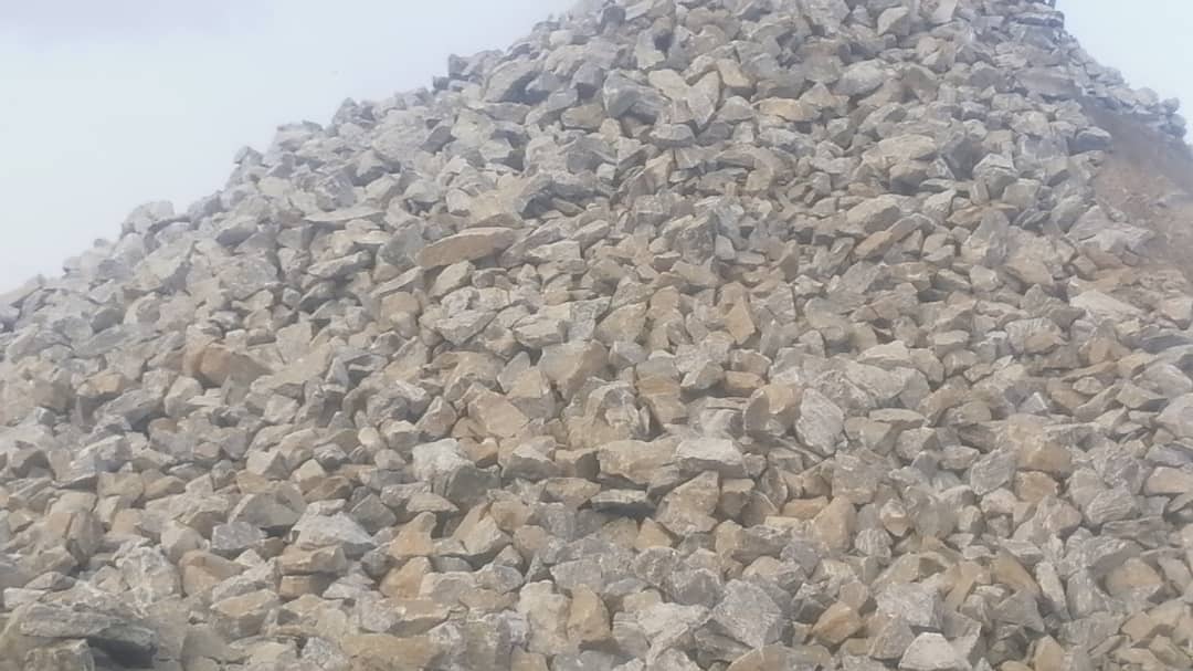 Raw granite blocks